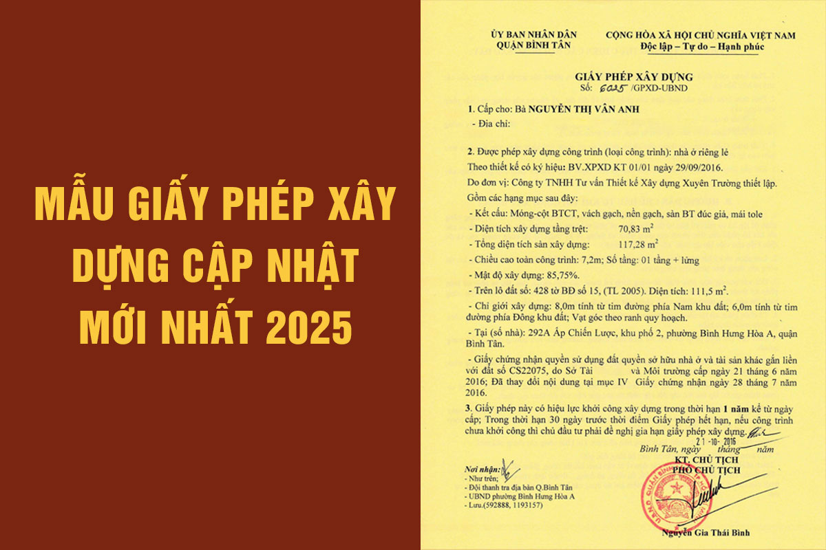 Mẫu Giấy Phép Xây Dựng Là Gì?