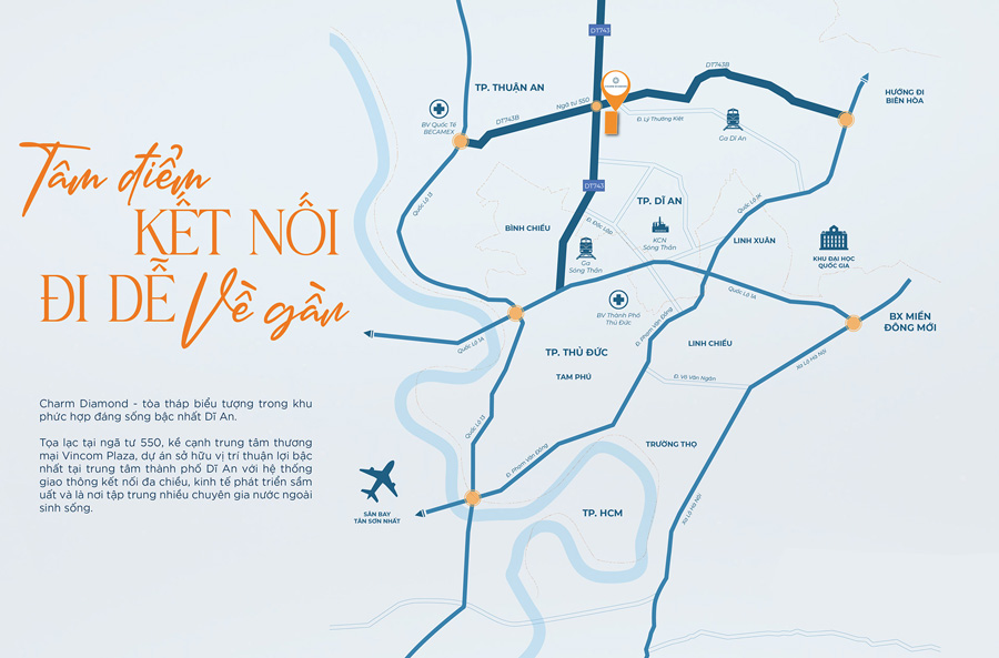 Vị trí The Infinity Bình Dương